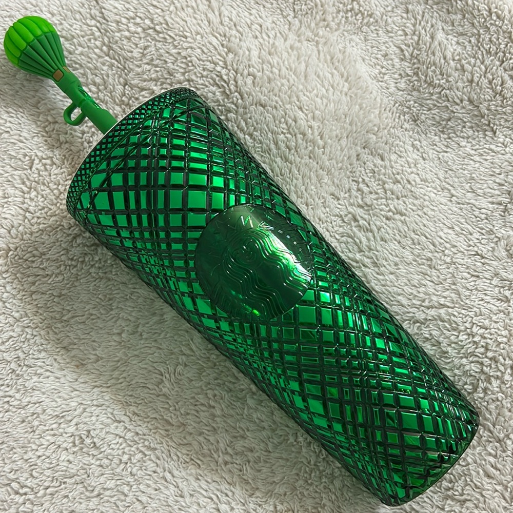 Wicked x Starbucks Gemstone Cold Cup with Emerald City Straw Topper 24 oz